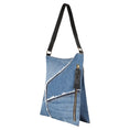 Load image into Gallery viewer, Lyla Patchwork Denim Hobo Bag - Upcycled - BagNook
