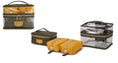 Load image into Gallery viewer, (mustard-olive)Emma Cosmetic 4pc Set by MiaK - BagNook
