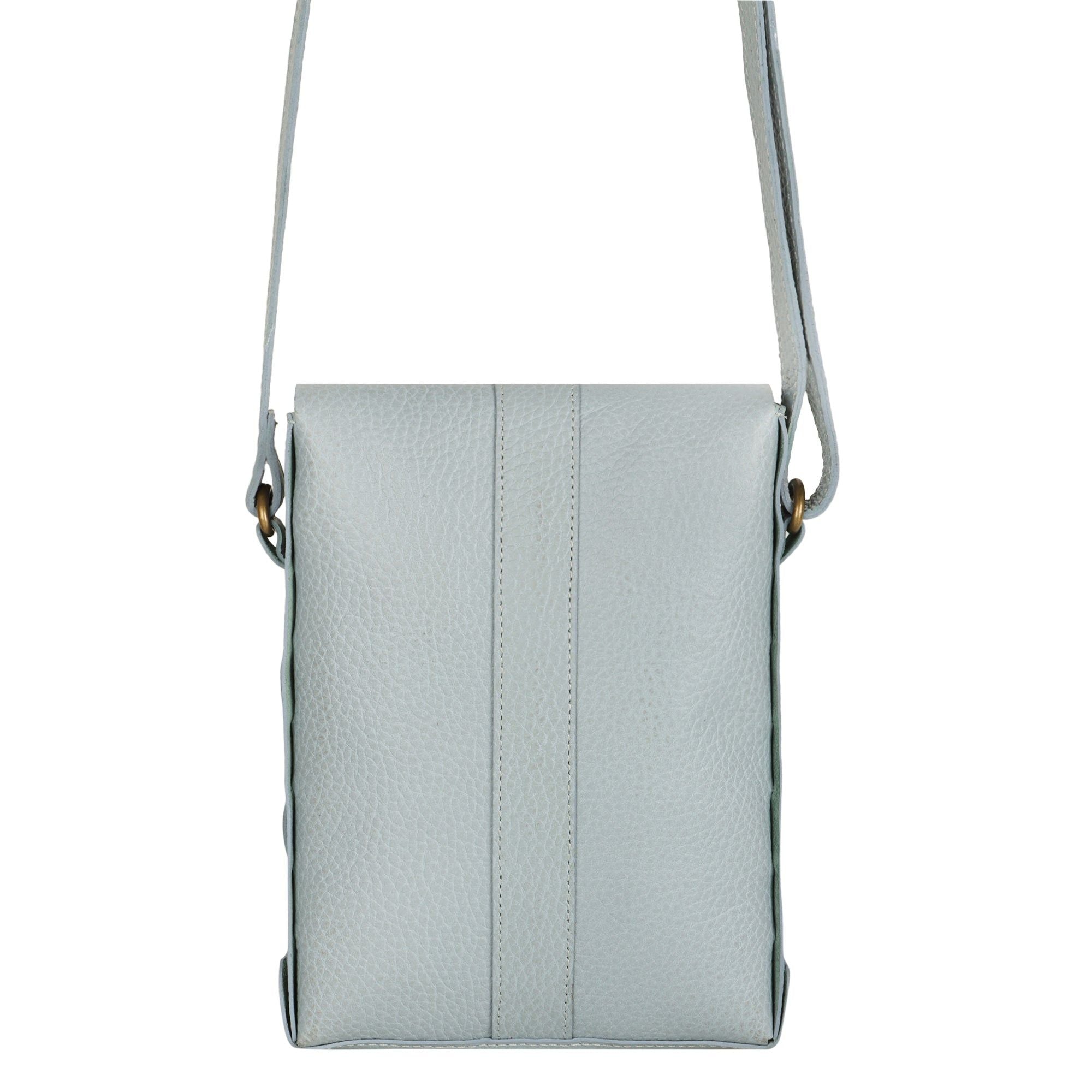 Jane Long Crossbody w/Top Flap & Tassel - Cool Grey - BagNook