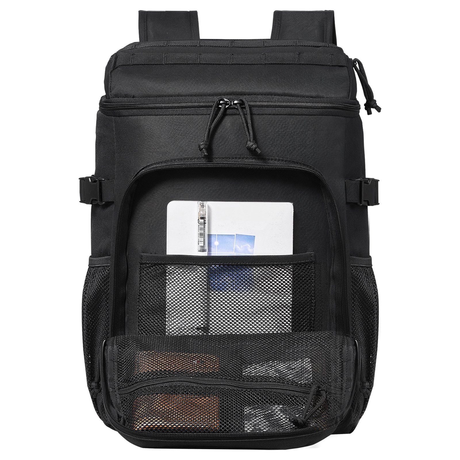 Cooler Bag, 25L Insulated w/MOLLE Design, Black - BagNook