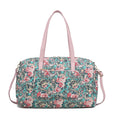 Load image into Gallery viewer, (green)Khelani Quilted Botanical Pattern Duffel Bag by Mia k - BagNook
