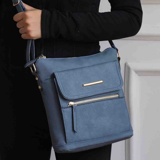 (denim)Triss Women's Crossbody Bag by Mia K - BagNook