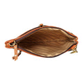 Load image into Gallery viewer, Grayson Wide Crossbody Bag w/ Pocket - Striped - Upcycled Leather - BagNook
