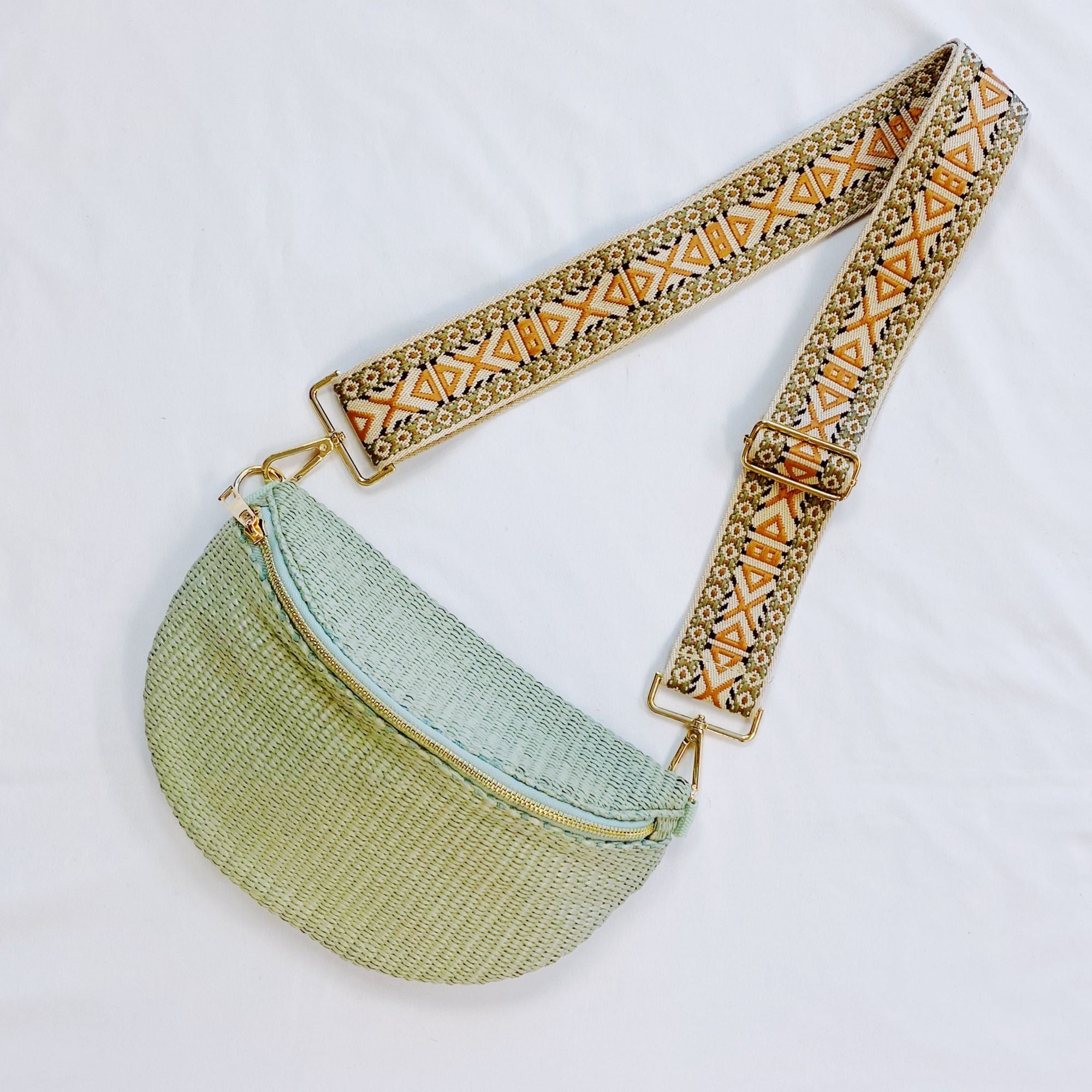 (pistachio)Bahama Breeze Fit All Wider Strap Sling Bag - BagNook