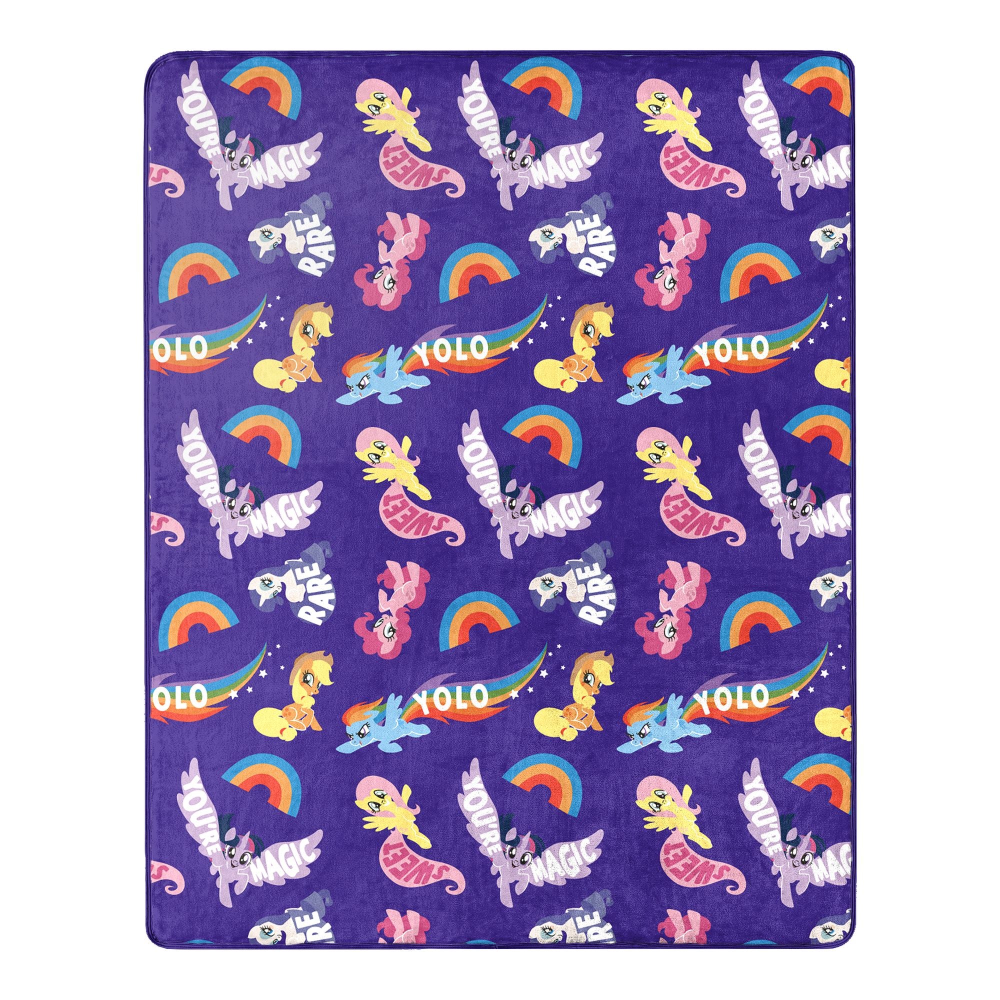 LITTLE PONY - RAINBOW DASH Throw Blanket & Hugger Set - BagNook