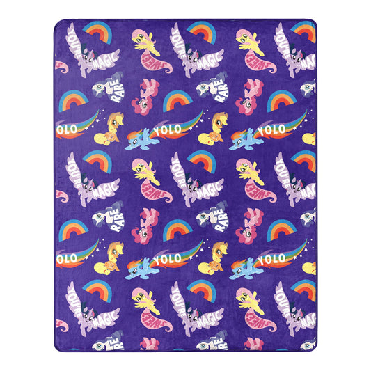 LITTLE PONY - RAINBOW DASH Throw Blanket & Hugger Set - BagNook