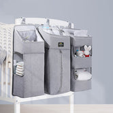 (gray)Storage Organizer for Crib - BagNook