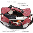 Load image into Gallery viewer, (burgundy)Jovani Duffel Weekender by Mia k - BagNook
