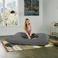 Load image into Gallery viewer, Jaxx 5.5 ft Pillow Saxx Bean Bag Pillow, Charcoal - BagNook

