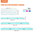 Load image into Gallery viewer, VEVOR Gymnastics Inflatable Air Mat, 4" Thick, 20ft Mint Green - BagNook
