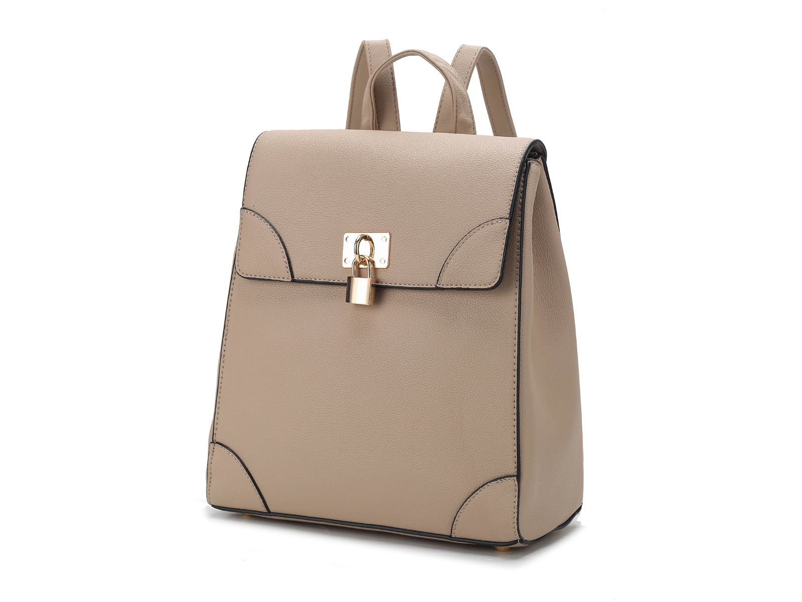 (sand)Sansa Vegan Leather Backpack by Mia k - BagNook