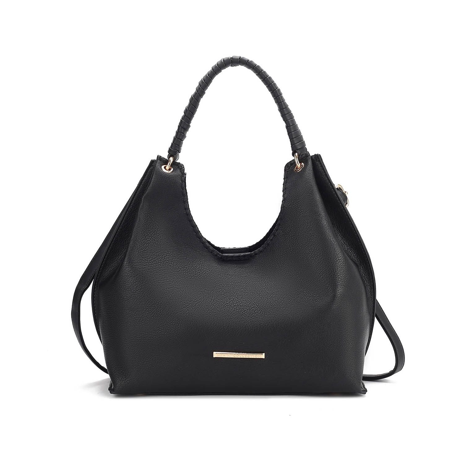 (black)Gara Versatile Shoulder Handbag by Mia K - BagNook