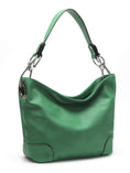 Load image into Gallery viewer, (green) Hobo Bag with Silver-Tone Hardware - bagNook.com
