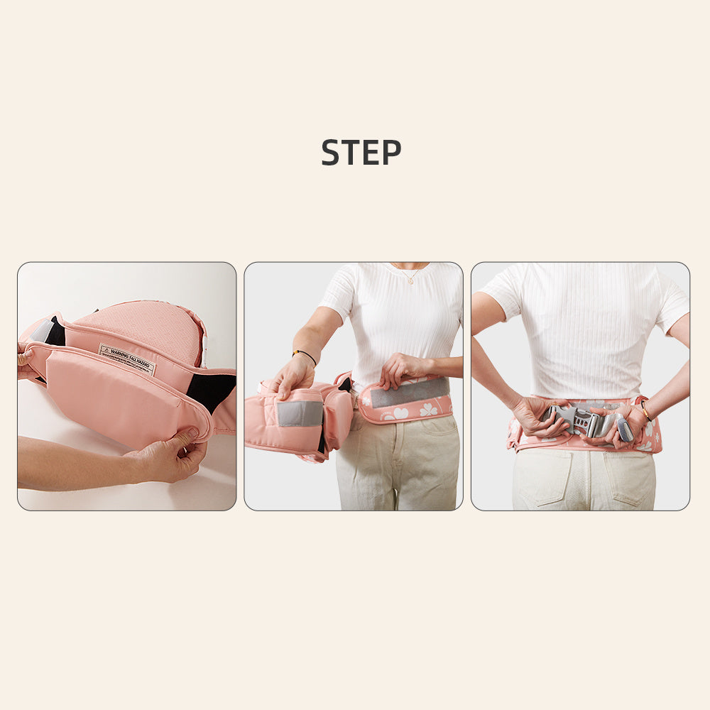(pink clover)SUNVENO Baby Hipseat Carrier - BagNook