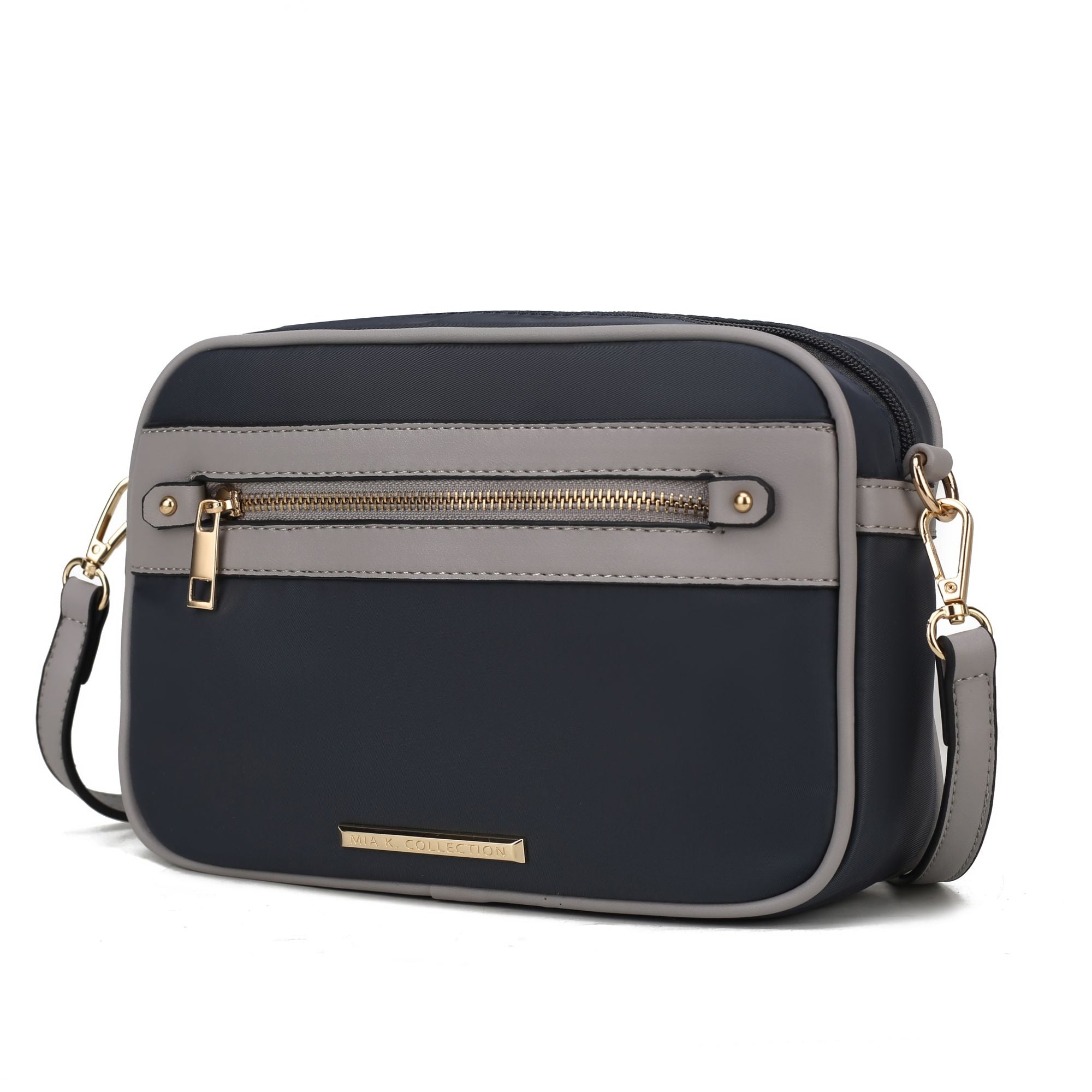 (charcoal-lt grey)Jimena Crossbody Pouch Handbag by Mia K - BagNook