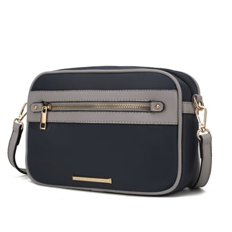 (charcoal-lt grey)Jimena Crossbody Pouch Handbag by Mia K - BagNook