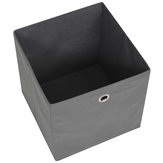 Storage Boxes 10pc Non-woven Fabric 11"x11"x11" - Gray - BagNook