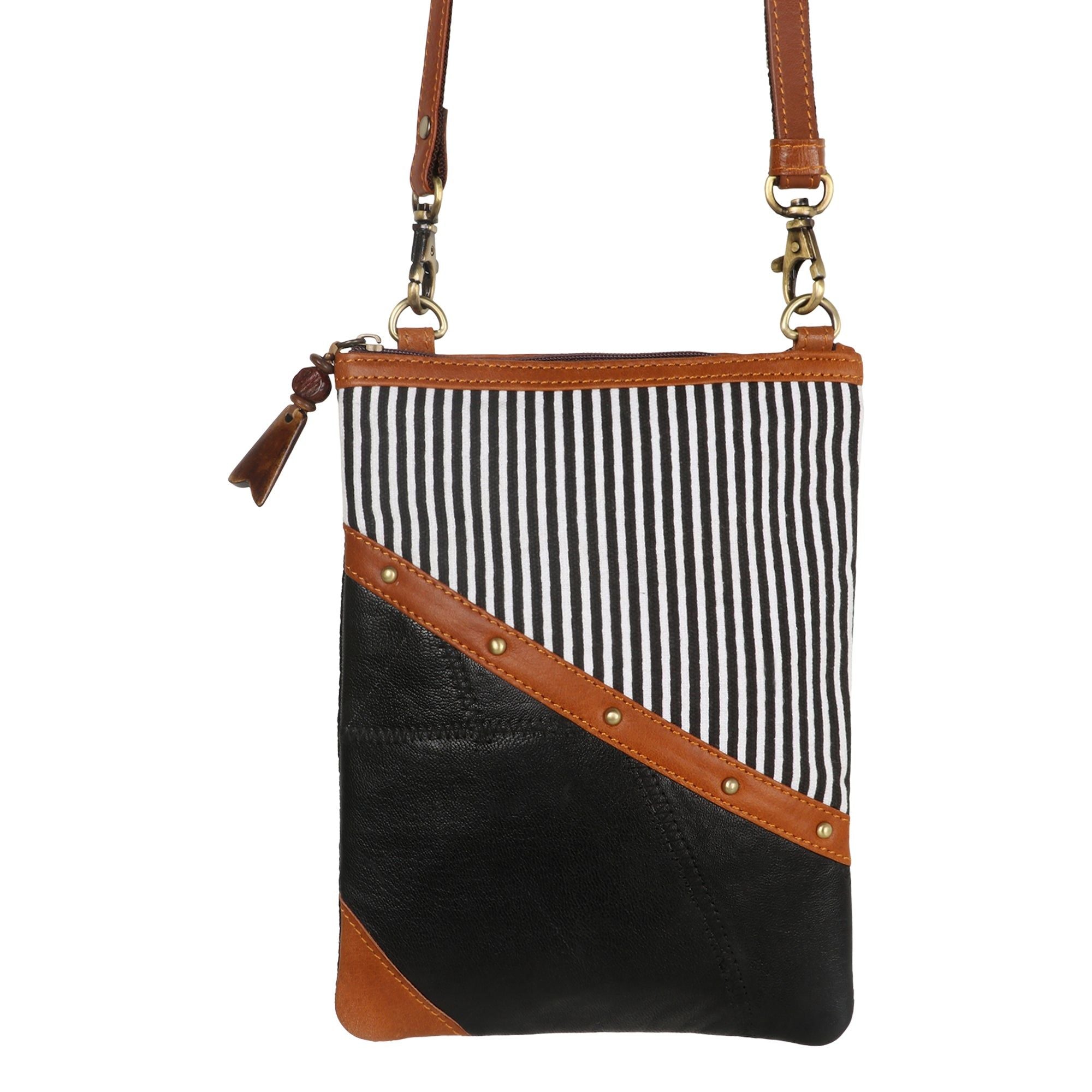 Royce Brisk Crossbody - Upcycled Leather - BagNook