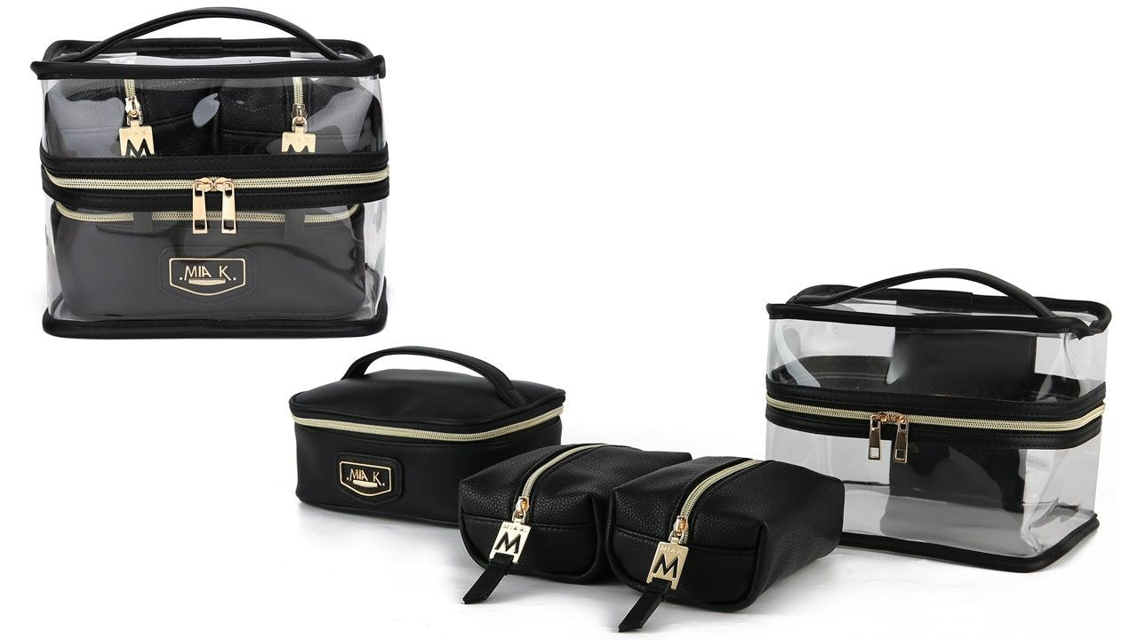 (black)Emma Cosmetic 4pc Set by MiaK - BagNook