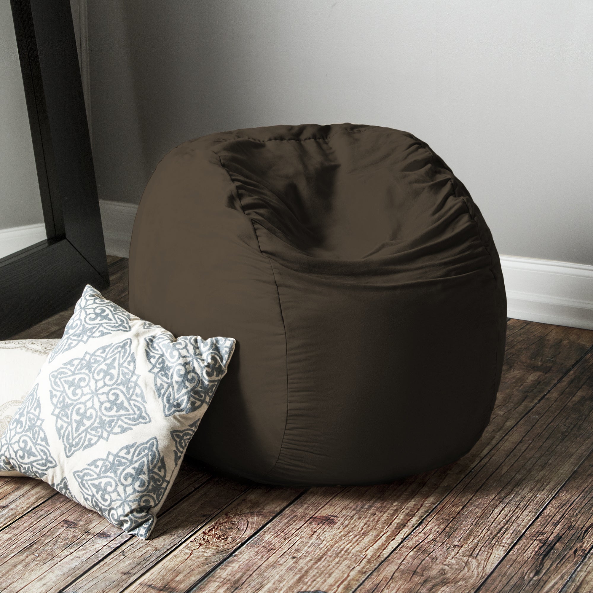 Jaxx Saxx 3 ft Round Bean Bag - Chocolate - BagNook