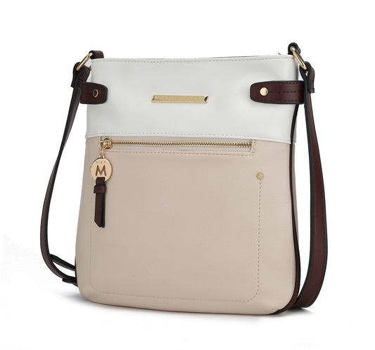 (beige)Camilla Crossbody Handbag by Mia K - BagNook