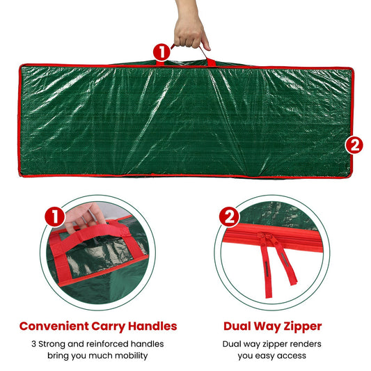 2Pcs Christmas Wrapping Paper Storage Containers - BagNook