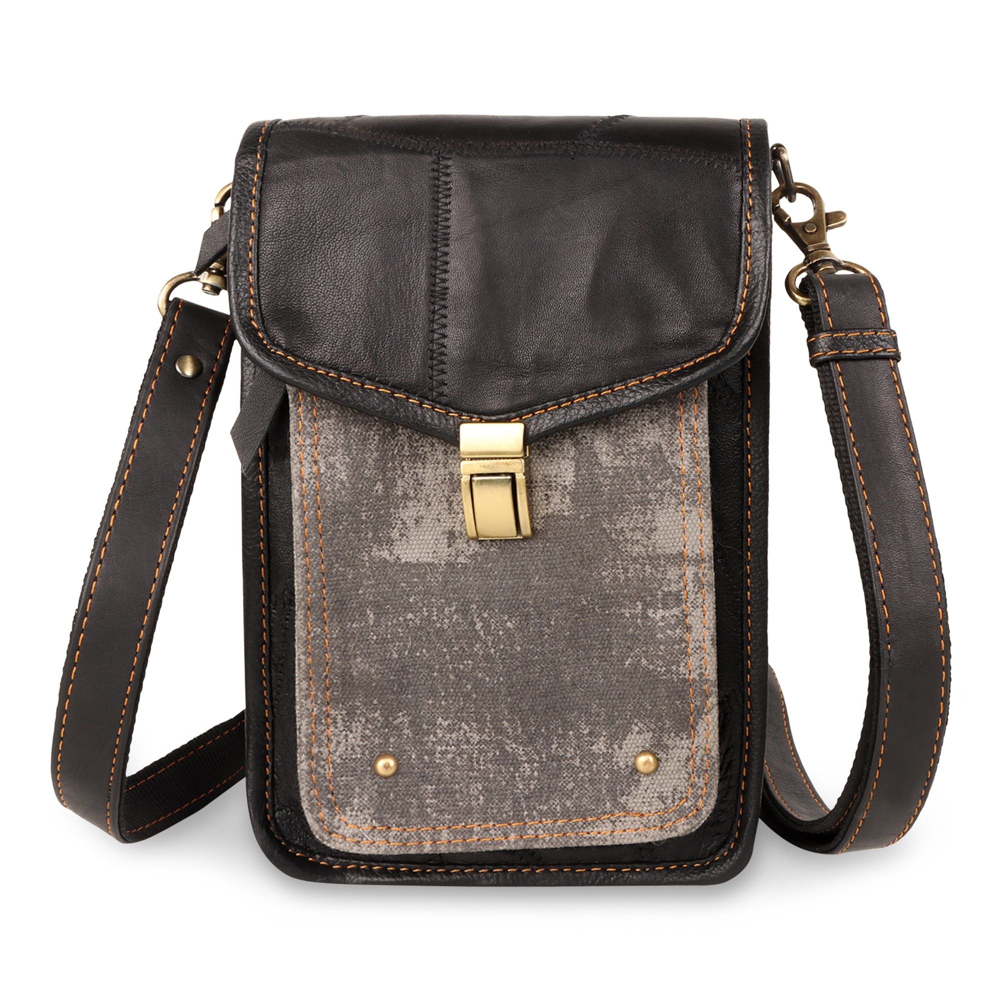 Harley Black Crossbody - Upcycled - BagNook