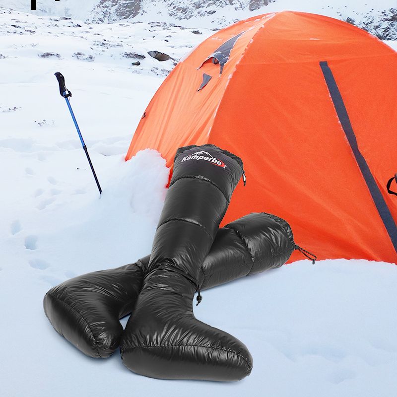(black)Kamperbox Camping Down Socks/Boots - BagNook