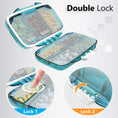 Load image into Gallery viewer, Travel Pill Organizer - 7 Compartments - Green - BagNook
