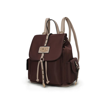 (coffee ivory)Paula Women Backpack by Mia K - BagNook