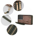 Load image into Gallery viewer, (green)Uriel Vegan Leather Women FLAG Wristlet by Mia K - BagNook
