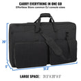 Load image into Gallery viewer, VEVOR Padded DJ Mixer Gig Bag, w/Shoulder Strap (32.6x8.6x20.4) - BagNook
