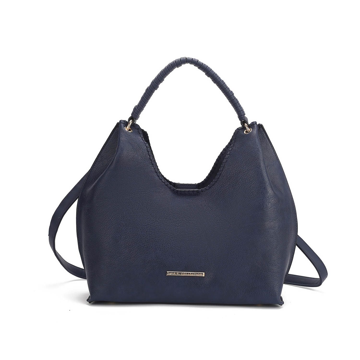 (navy)Gara Versatile Shoulder Handbag by Mia K - BagNook