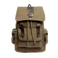 Load image into Gallery viewer, (brown)Back to Campus Canvas Backpack - BagNook
