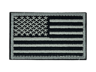 (grey)Tactical USA Flag Patch w/Detachable Backing - BagNook