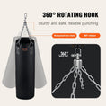 Load image into Gallery viewer, VEVOR Punching Bag for Adults - 4ft PVC Heavy Boxing Bag Set w/chains and gloves, UNFILLED - BagNook
