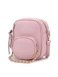 Load image into Gallery viewer, (pink)Winona Vegan Leather Crossbody by Mia k - BagNook
