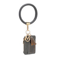 Load image into Gallery viewer, (charcoal)Jordyn Bracelet with Card Holder by Mia k - BagNook
