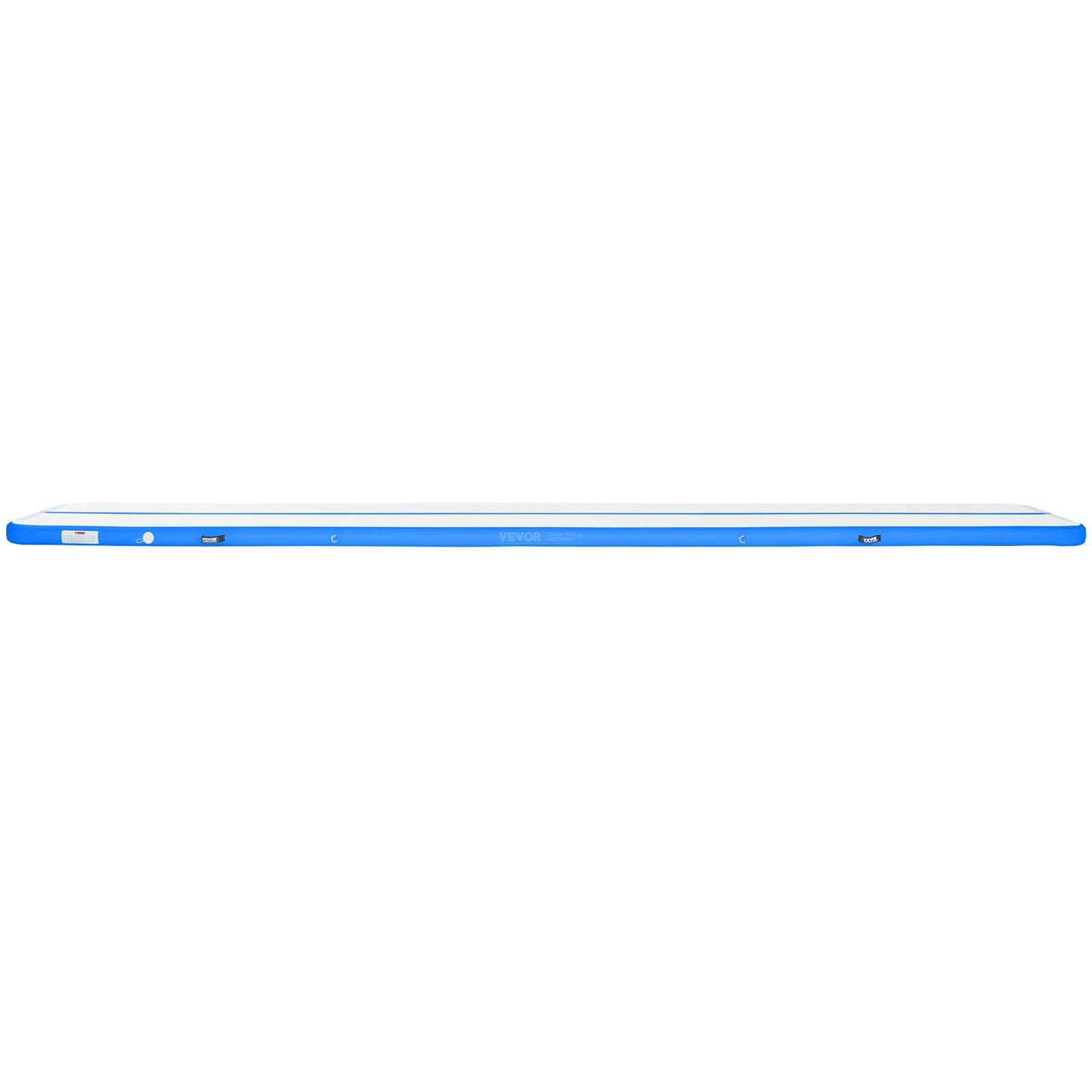 VEVOR Gymnastics Inflatable Air Mat, 4" Thick, 20ft Blue - BagNook