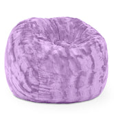 Jaxx Saxx 3 Ft Bean Bag Chair - Faux Fur - Bellflower Purple - BagNook