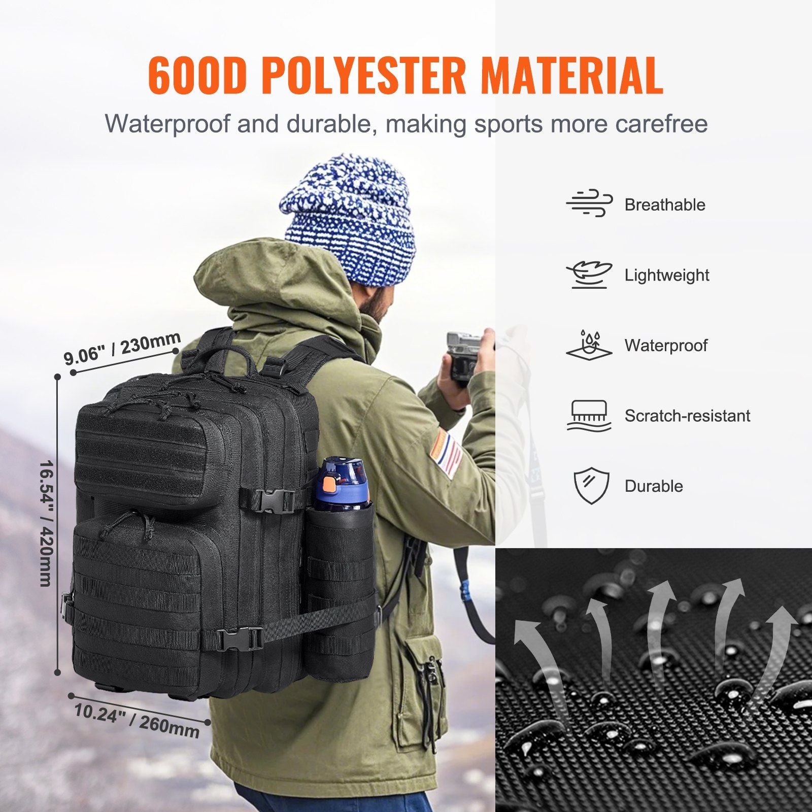 Tactical Backpack 25L Military Backpack with Molle Mode - BagNook