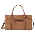 Load image into Gallery viewer, Vaan & Co. - Hardy Tan Duffel Bag - Upcycled Genuine Leather Travel Essential - BagNook
