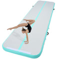 Load image into Gallery viewer, VEVOR Gymnastics Inflatable Air Mat, 4" Thick, 13ft Mint Green - BagNook
