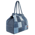 Load image into Gallery viewer, Terri Large Denim Patchwork Purse - Upcycled - BagNook
