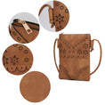 Load image into Gallery viewer, (beige)Amentia Crossbody Vegan Leather Bag by Mia K - BagNook
