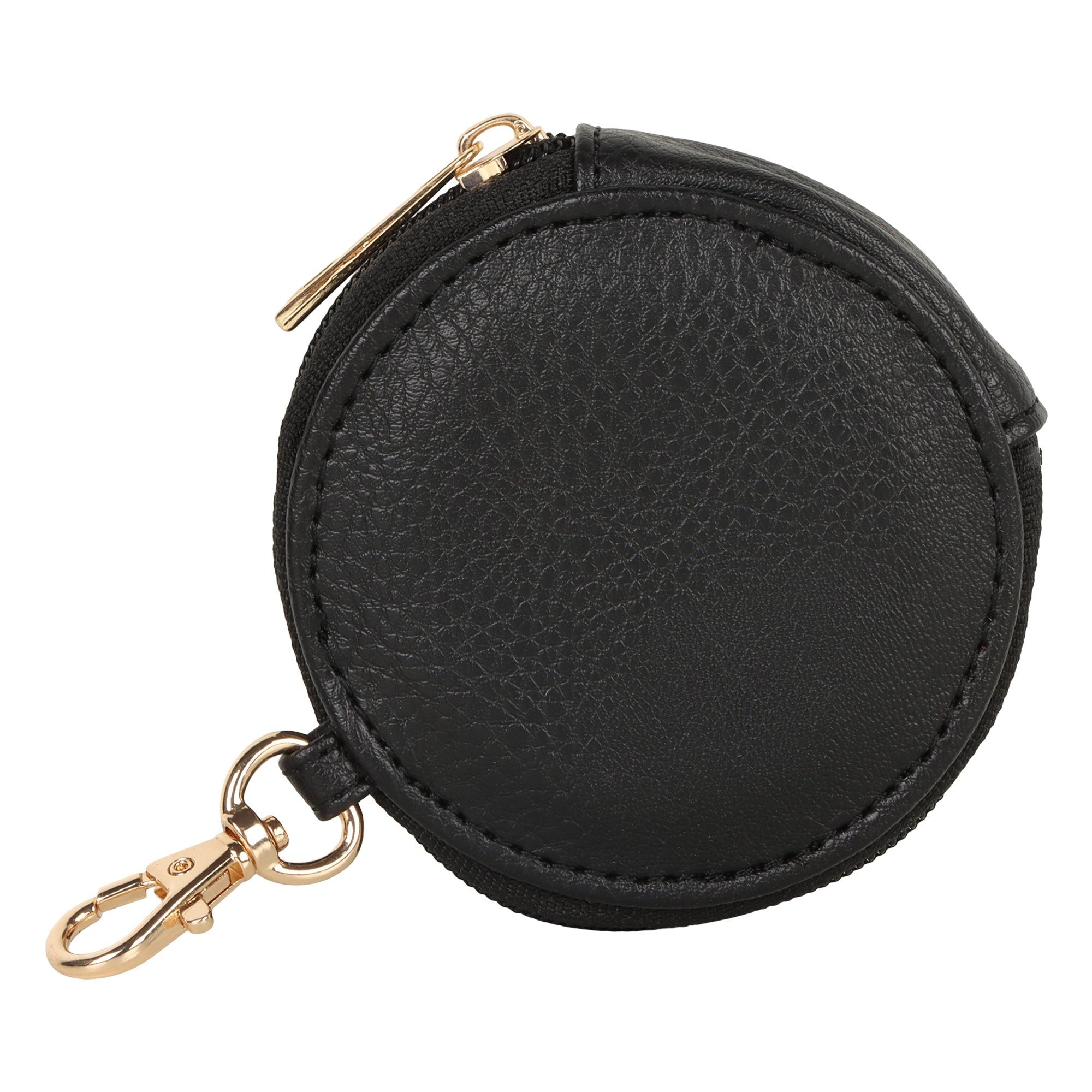 Millie Houndstooth Print Keyfob Coin Purse - BagNook