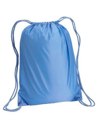 (light blue)Drawstring Backpack 14" x 18" - bagNook