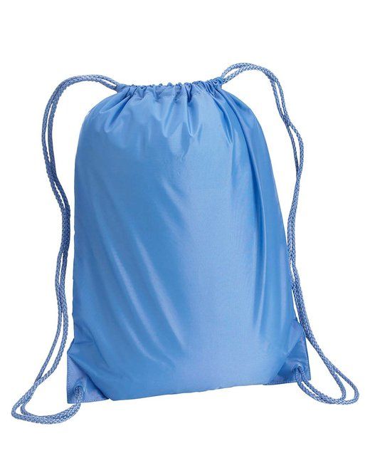 (light blue)Drawstring Backpack 14" x 18" - bagNook