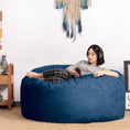 Load image into Gallery viewer, Jaxx Saxx 5 Ft Large Bean Bag, Navy - BagNook
