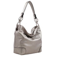 Load image into Gallery viewer, (pewter) Hobo Bag with Silver-Tone Hardware - bagNook.com
